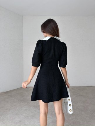 ELİZABETH Mini Elbise 7903 - Siyah - 3