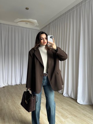 ELLA Ceket 6730 - Acı Kahve - 3