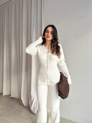 ELON Takım 8763 - Krem - 2