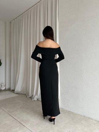 EMİLİA Maxi Elbise 4210 - Siyah - 3