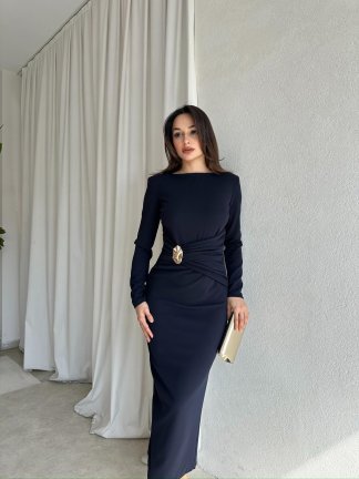 ERİX Elbise 8425 - Lacivert - 2