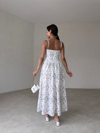 ESPA Maxi Elbise 2121 - Beyaz - 3
