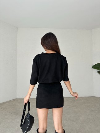 EVANGELİNE Midi Elbise 7534 - Siyah - 3