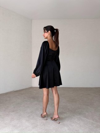 EXPEA Mini Elbise 7647 - Siyah - 3