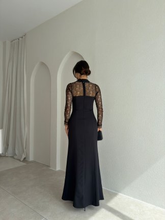 FABİO Maxi Elbise 9047 - Siyah - 3