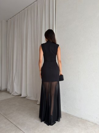 FAİR Maxi Elbise 4444 - Siyah - 3