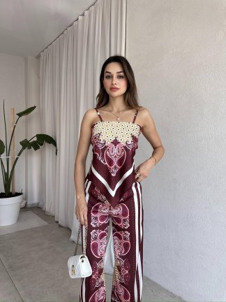 FAMOUS Takım 6389 - Bordo 