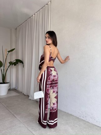 FAMOUS Takım 6389 - Bordo - 2