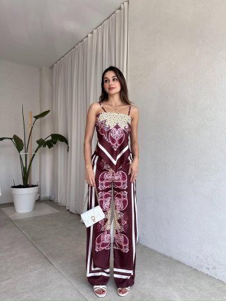 FAMOUS Takım 6389 - Bordo - 3