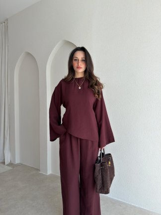 FANCY Takım 9048 - Bordo - 2