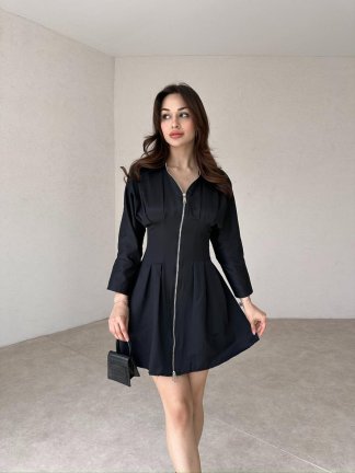 FARLEY Mini Elbise 3092 - Siyah 