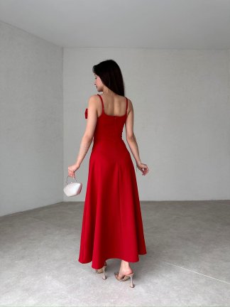 FARMER Maxi Elbise 5808 - Kırmızı - 3