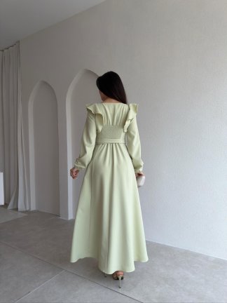 FAURA Maxi Elbise 6954 - Yeşil - 3