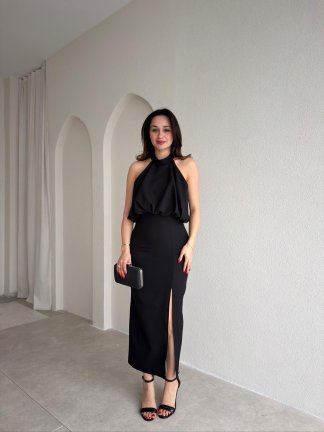 FAYOL Midi Elbise 7899 - Siyah - 1