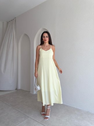 FAYRE Midi Elbise 3758 - Sarı 