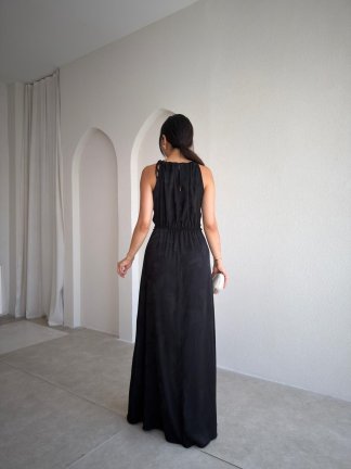 FEİNE Maxi Elbise 7420 - Siyah - 3