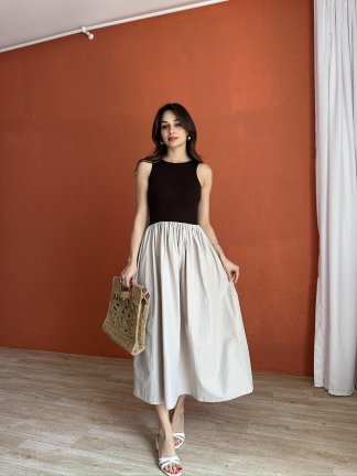 FELİCİA Midi Elbise 5474 - Acı Kahve - 2