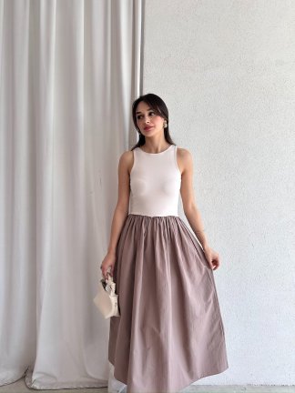 FELİCİA Midi Elbise 5474 - Krem 