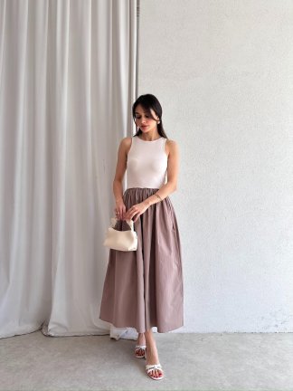 FELİCİA Midi Elbise 5474 - Krem - 2