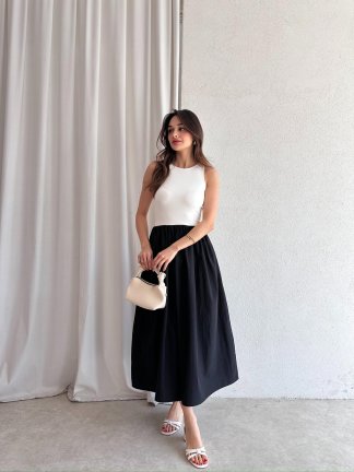 FELİCİA Midi Elbise 5474 - Siyah - 2