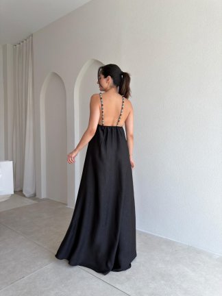 FELİX Maxi Elbise 7722 - Siyah - 3