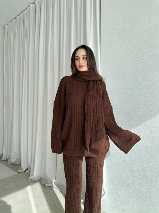 FEMME Takım 8443 - Acı Kahve - 1