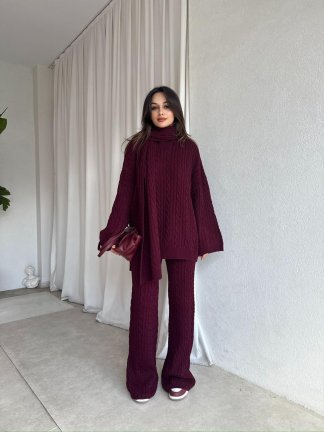 FEMME Takım 8443 - Bordo - 2