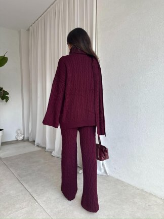 FEMME Takım 8443 - Bordo - 5