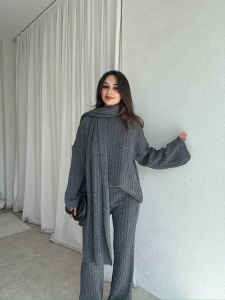 FEMME Takım 8443 - Gri - 1