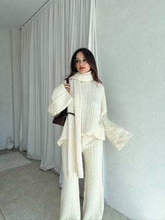 FEMME Takım 8443 - Krem 