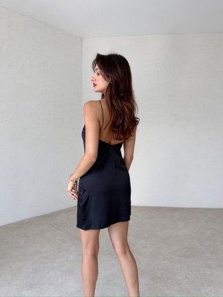 FERLİNDA Mini Elbise 3748 - Siyah - 2