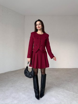 FİORELLA Takım 9833 - Bordo - 2
