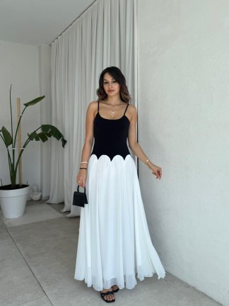FLORA Elbise 8458 - Beyaz - 1