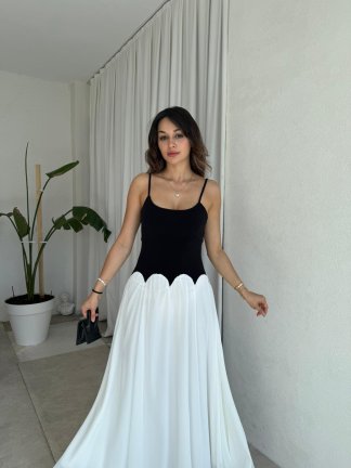FLORA Elbise 8458 - Beyaz - 2