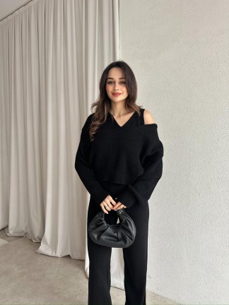 FODEN Triko Takım 8793 - Siyah 