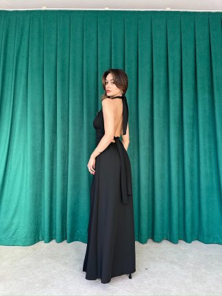 FOGGİE Maxi Elbise 3895 - Siyah - 2