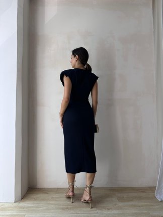 FOSTER Midi Elbise 8275 - Lacivert - 3