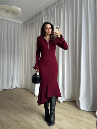 FOWLER Elbise 1422 - Bordo - 3