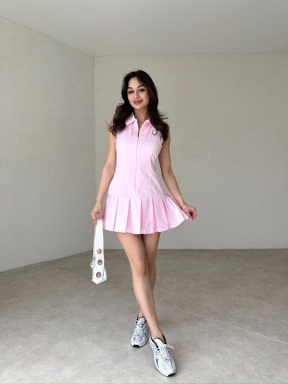 FOX Mini Elbise 3212 - Pudra - 2