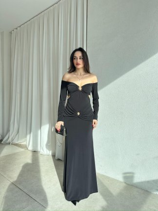 FRENZY Elbise 8736 - Siyah - 2