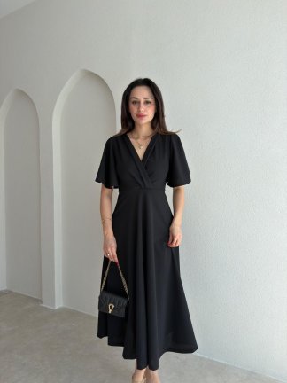 FRESH Midi Elbise 8984 - Siyah - 2