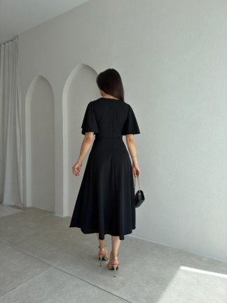 FRESH Midi Elbise 8984 - Siyah - 3