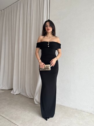 FREZYA Maxi Elbise 8902 - Siyah - 2