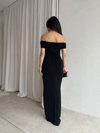 FREZYA Maxi Elbise 8902 - Siyah - 3