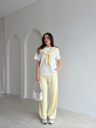 GALİA Bağlama Detaylı Takım 9277 - Sarı 