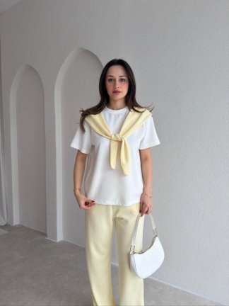 GALİA Bağlama Detaylı Takım 9277 - Sarı - 2