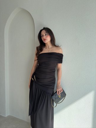 GALLER Midi Elbise 9000 - Siyah - 2