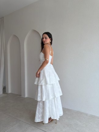 GARDENYA Maxi Elbise 3703 - Beyaz - 3