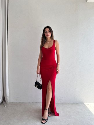 GEMMA Maxi Elbise 5107 - Kırmızı - 2