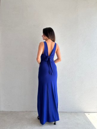 GEMMA Maxi Elbise 5107 - Mavi - 3